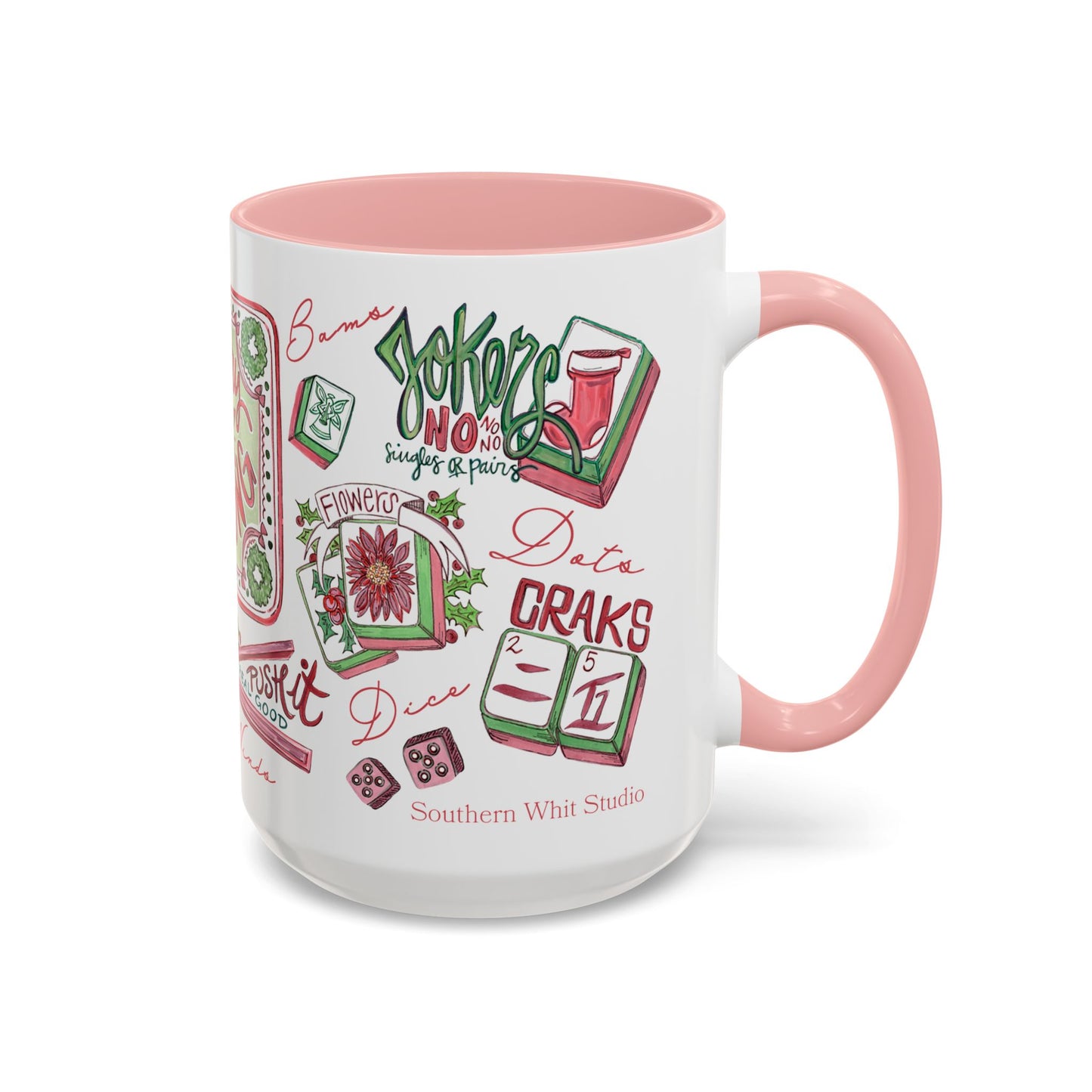 Very Merry Mahjong | 15oz Accent Mug
