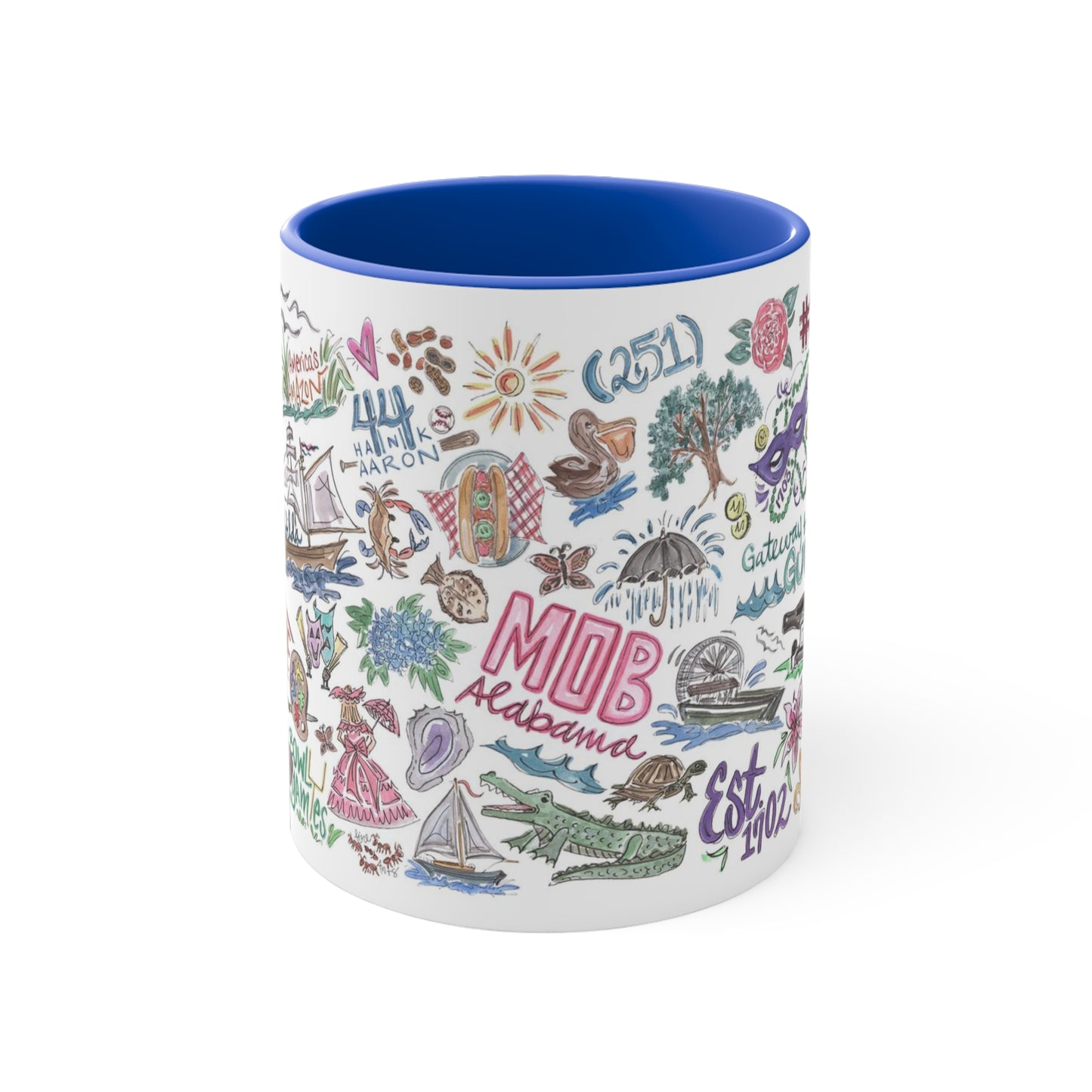 Mobile AL Sketches | 11oz Accent Mug