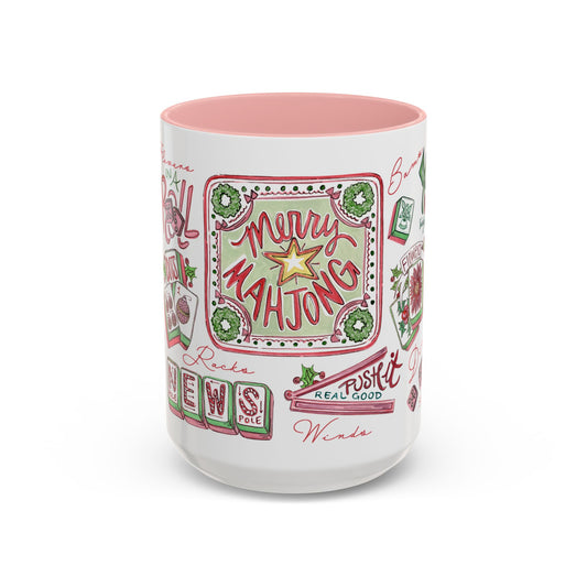 Very Merry Mahjong | 15oz Accent Mug