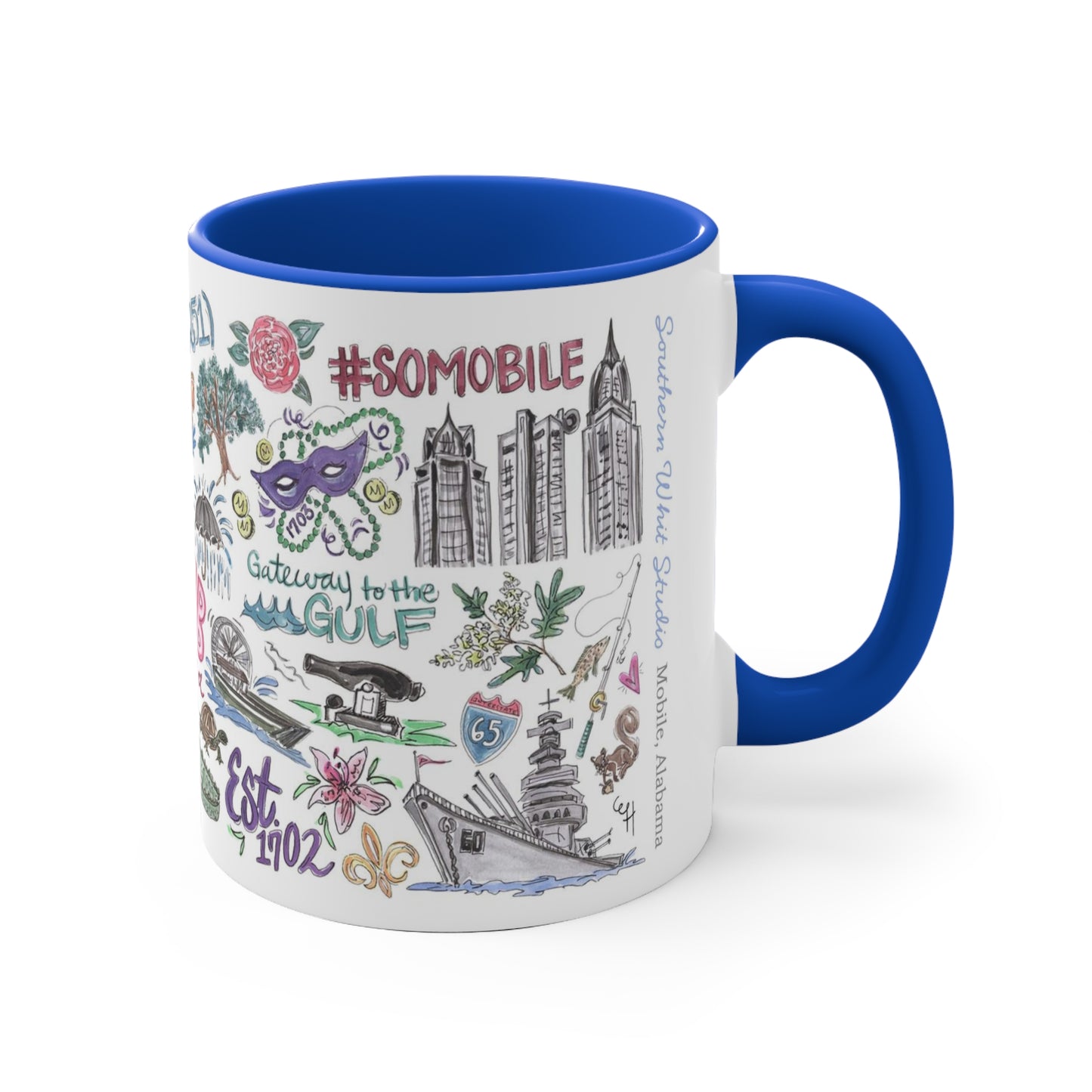 Mobile AL Sketches | 11oz Accent Mug