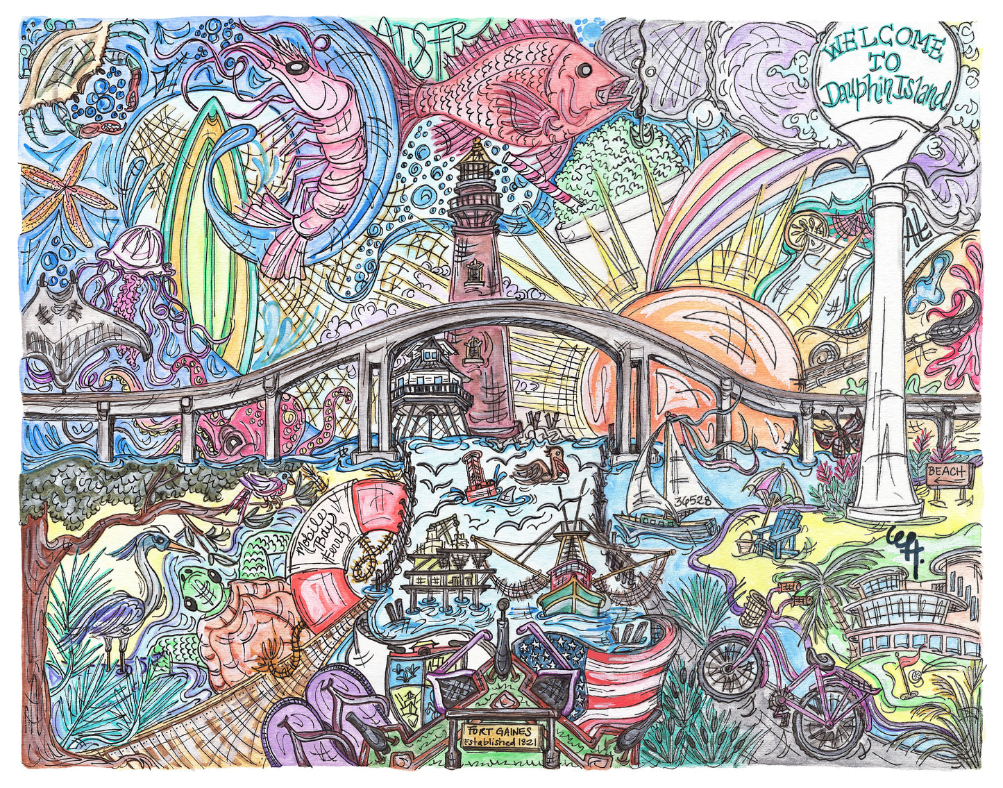 Dauphin Island Medley | Art Print