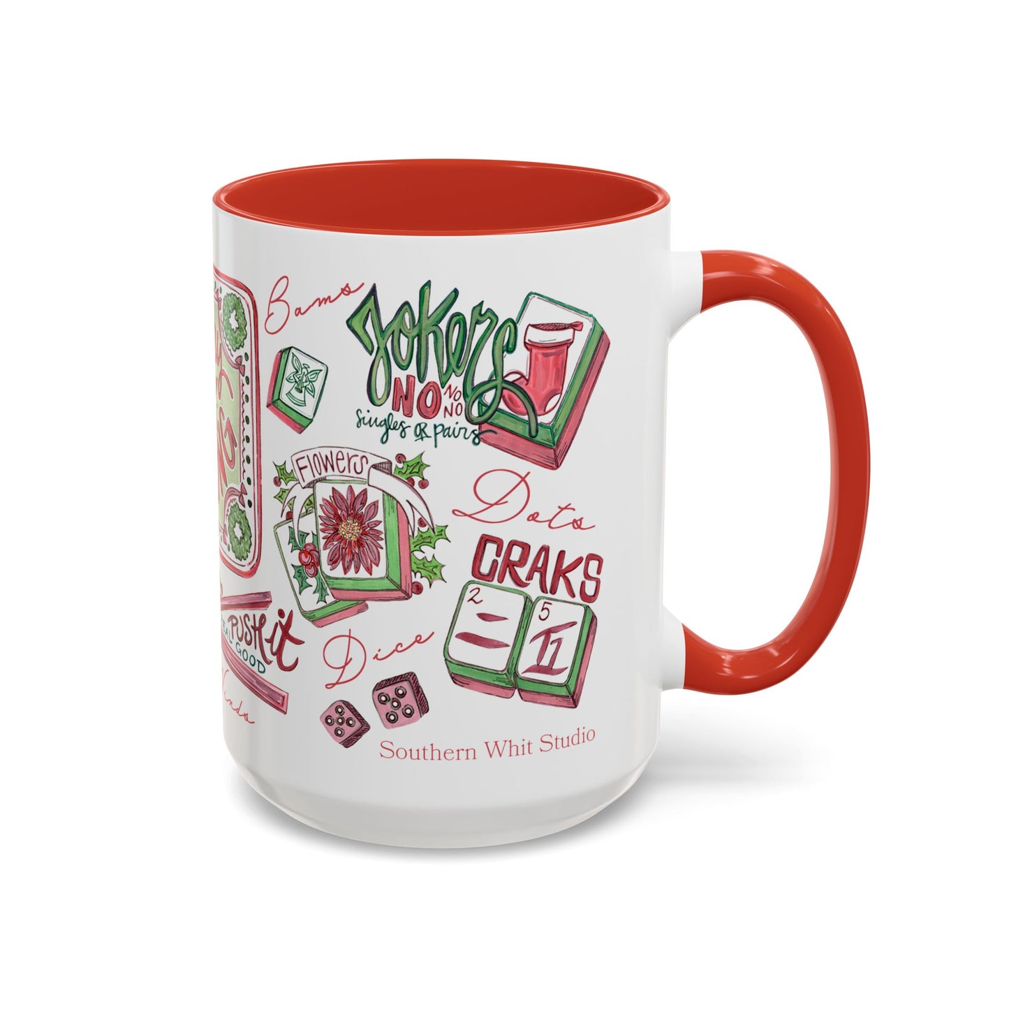 Very Merry Mahjong | 15oz Accent Mug