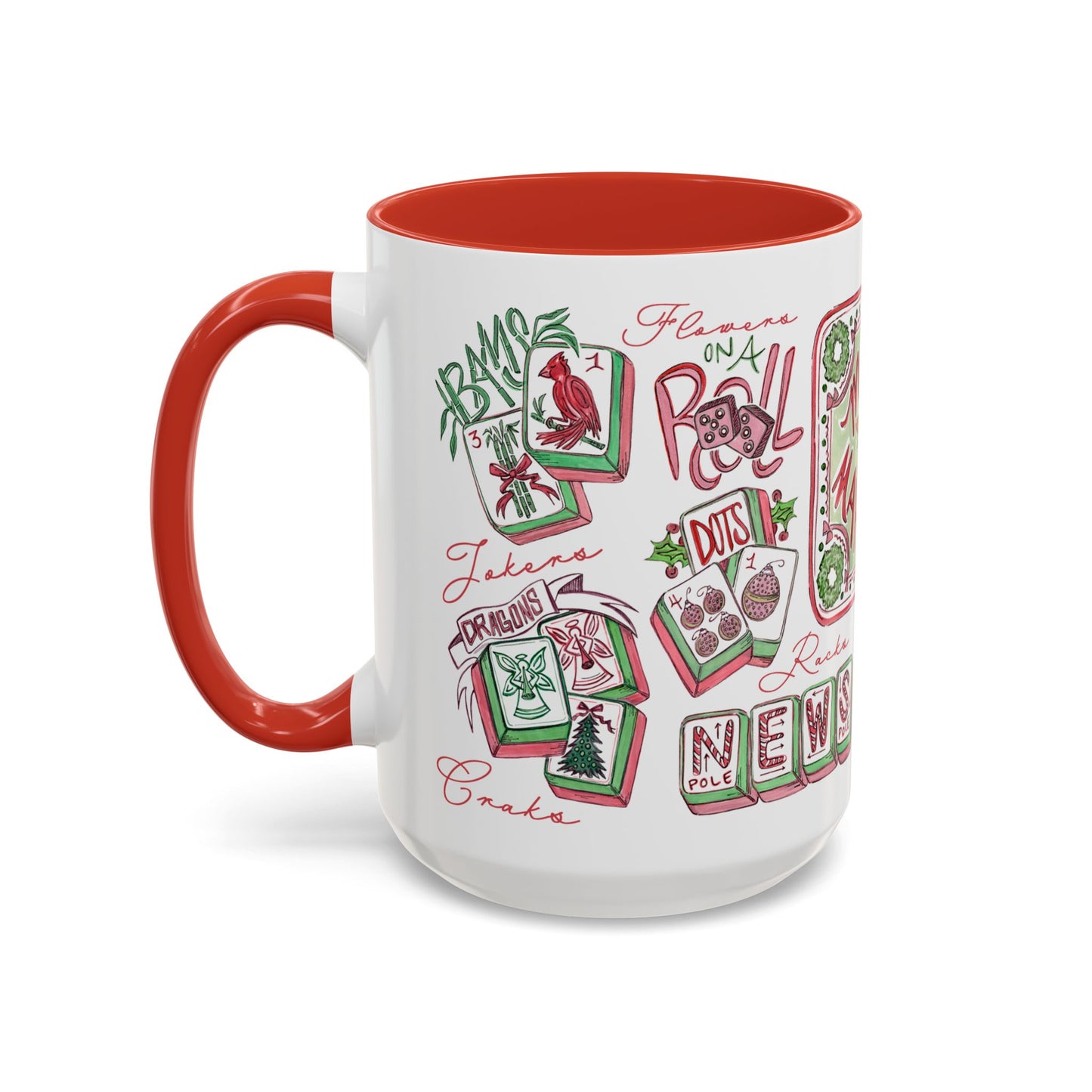 Very Merry Mahjong | 15oz Accent Mug