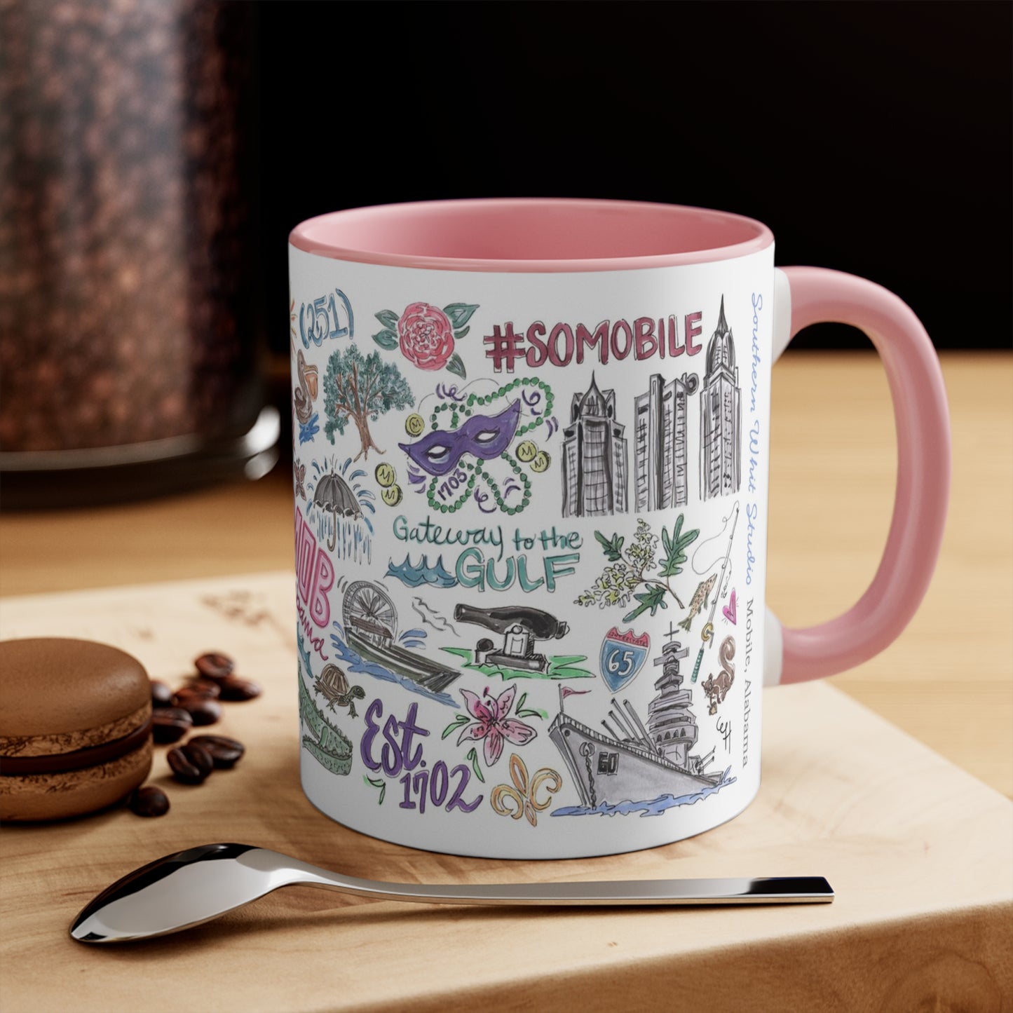 Mobile AL Sketches | 11oz Accent Mug