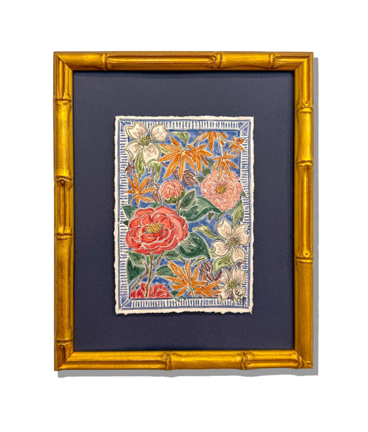 Consider the Lilies | Camellias & Companions on Blue