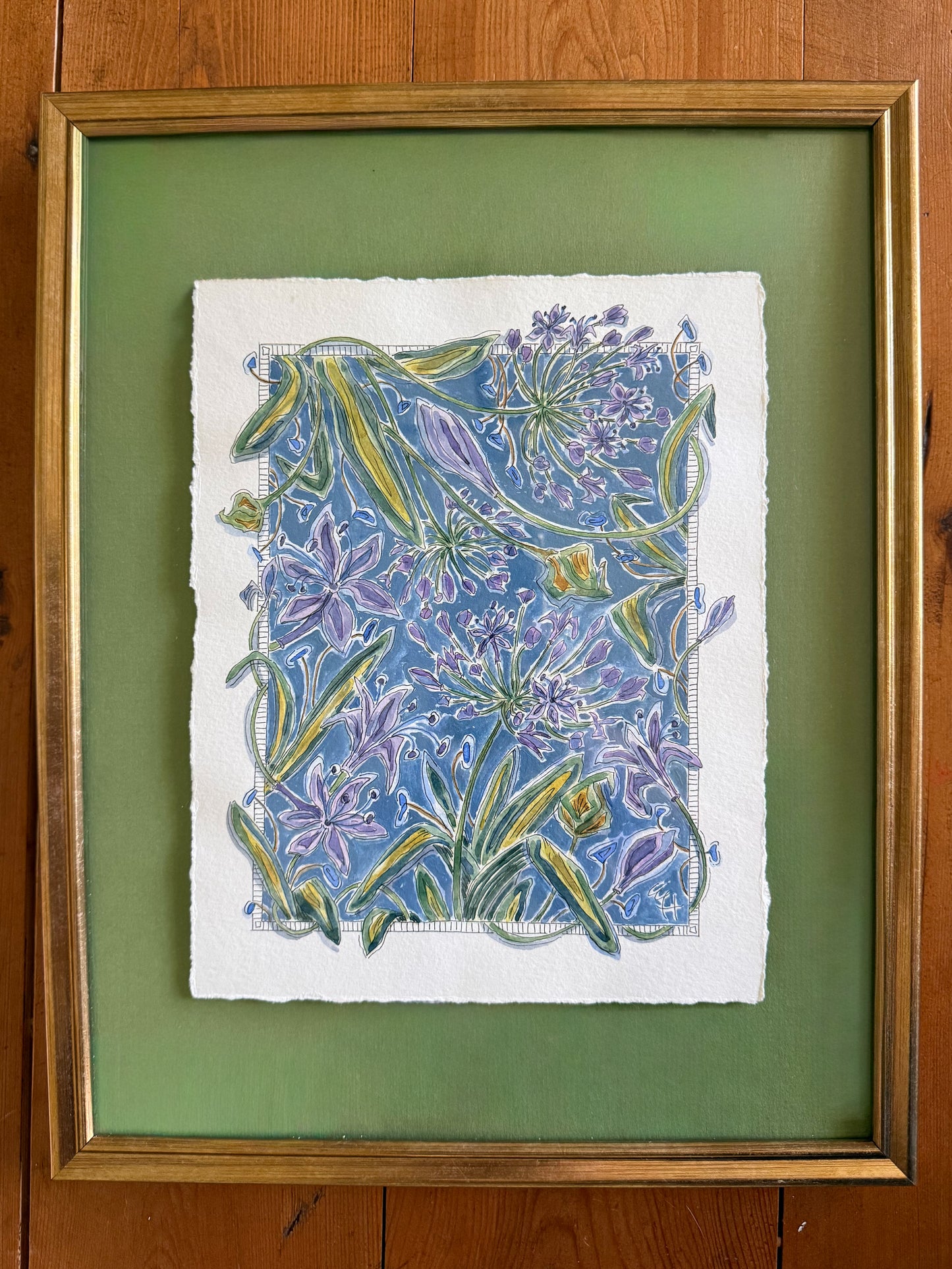 Blue Green Tangled