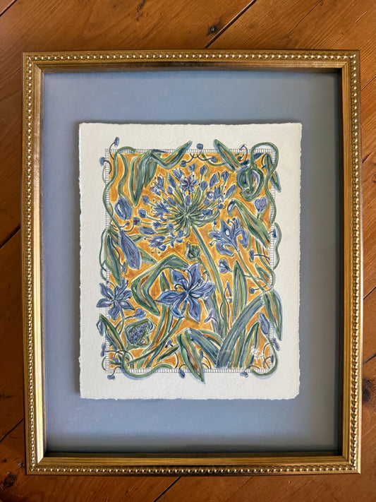 Warm Golden Ochre Tangled