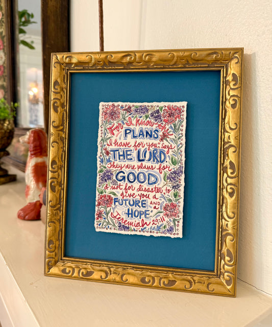 Jeremiah 29:11 | Framed Original
