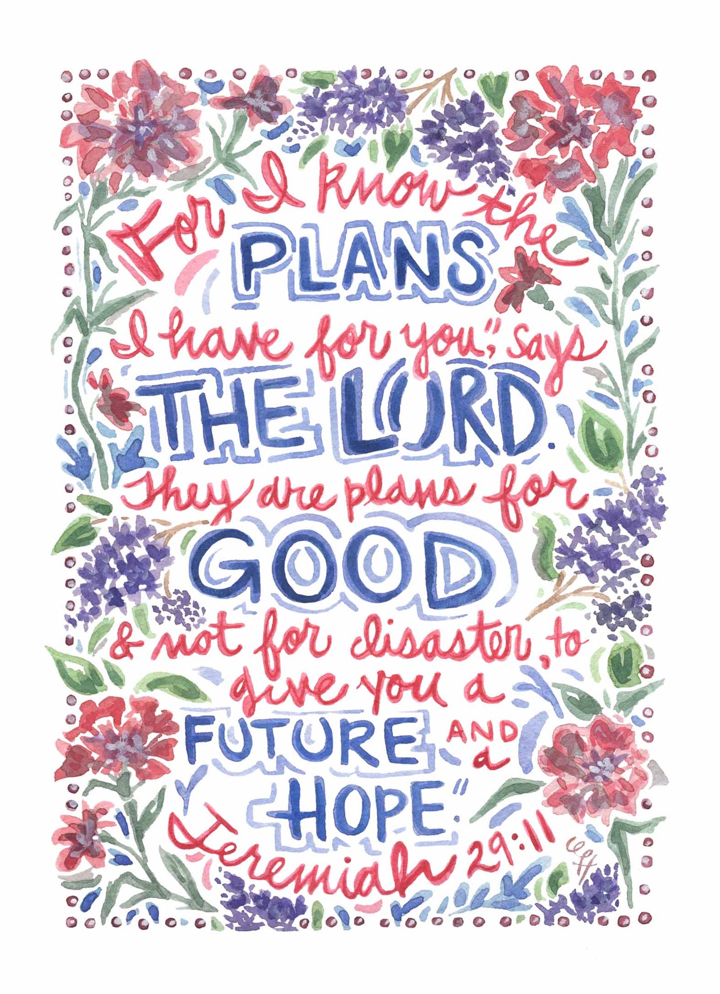 Jeremiah 29:11 | Art Print