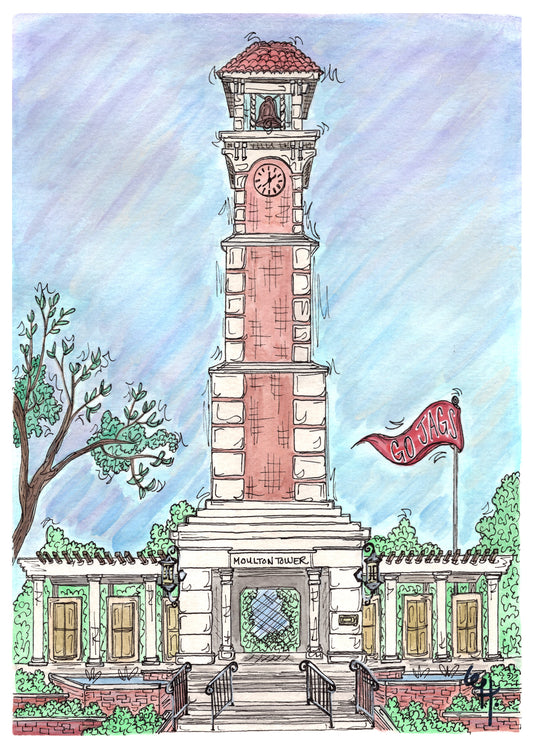 University of South Alabama Bell Tower | Art Print