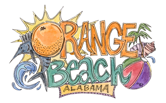 Orange Beach | Acrylic Ornament
