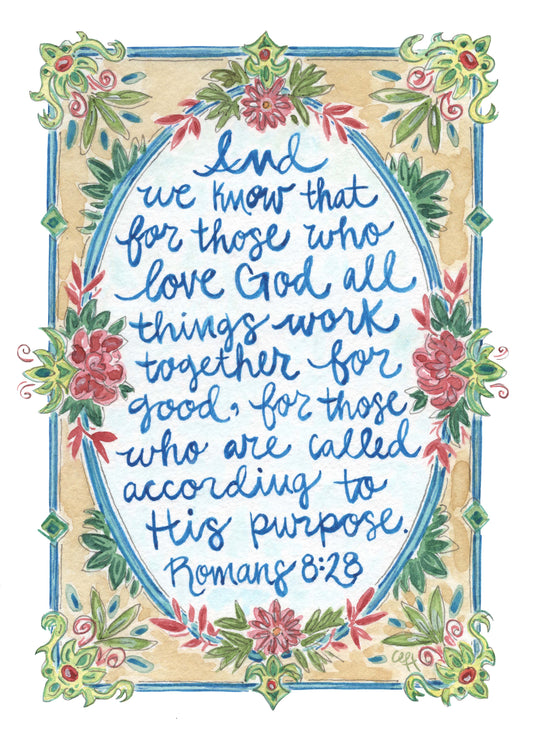 Romans 8:28 | Art Print