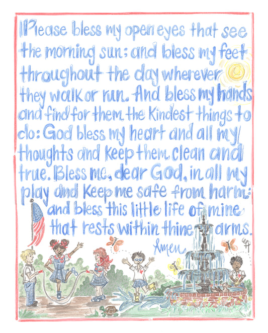 St. Paul's Lower School Prayer | Art Print (Available at Campus Store)